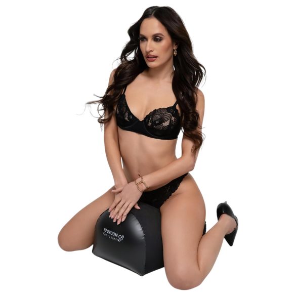 Bedroom Fantasies - poduszka dmuchana erotyczna z uchwytem na wibrator - czarna