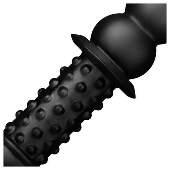 BUTTR - podwójny dildo analny - silikon - czarny