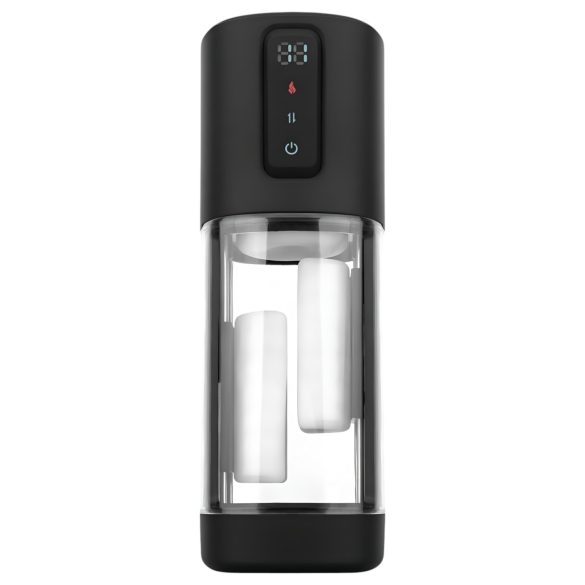 CRUIZR CX11 - masturbator z podgrzewaniem i zaciskiem - czarny