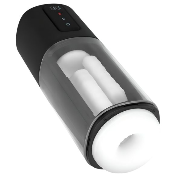 CRUIZR CX11 - masturbator z podgrzewaniem i zaciskiem - czarny