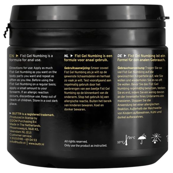 BUTTR - żel do fistingu znieczulający - 500ml