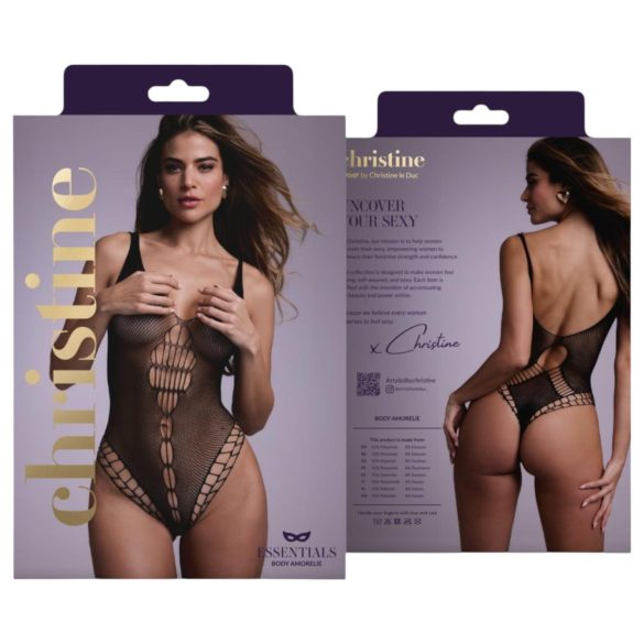 Christine - siateczkowe body - (czarne) - S-L