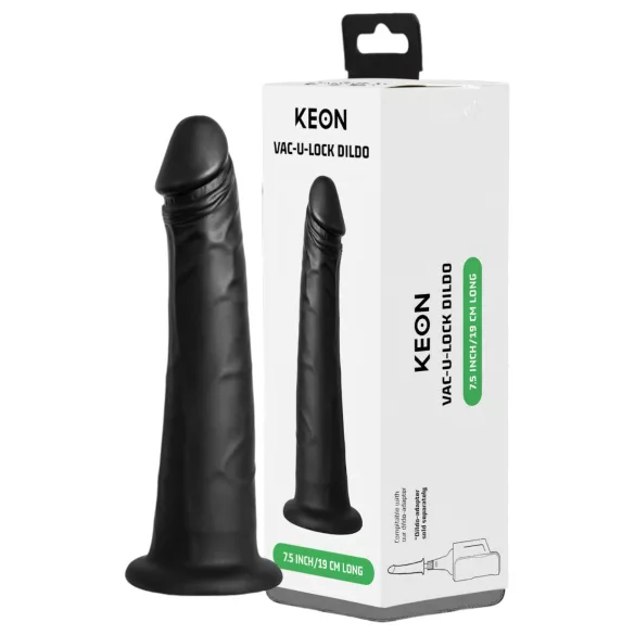 Kiiroo - realistyczny dildo z przyssawką - 19cm - czarny