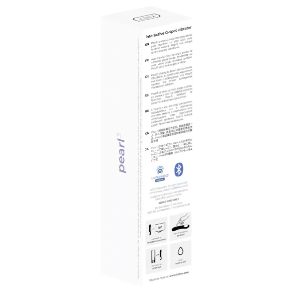 Kiiroo Pearl 3 - wibrator do punktu G interaktywny - silikonowy fioletowy