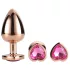Gleaming Love - zestaw korków analnych w kształcie serca - rosegold - 3 sztuki