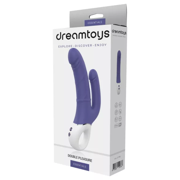 Dreamtoys Essentials - podwójny wibrator (fioletowy)