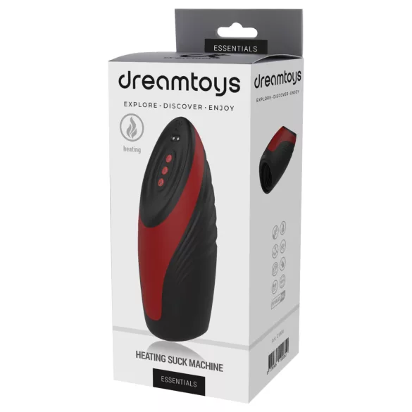 Dreamtoys Essentials - masturbator ssąco-wibracyjny (czarny)