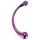 Dreamtoys - dildo szklane - masażer - fioletowy