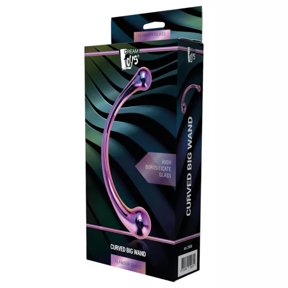 Dreamtoys - dildo szklane - masażer - fioletowy