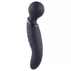 Glam - dwustronny wibrator typu wand (ciemnoszary)