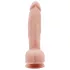 Mr. Dixx 7.6 - dildo z jądrami na przyssawce - realistyczny beżowy 19,5 cm