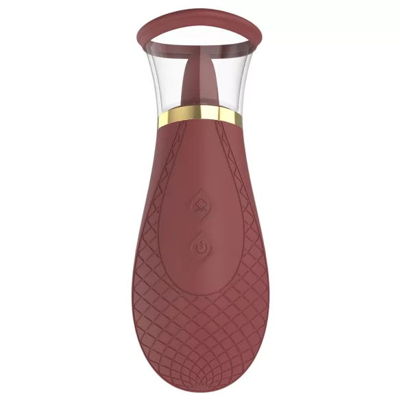 Dreamtoys Roxy - wibrator ssąco-liżący - bordowy