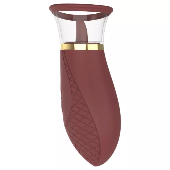 Dreamtoys Roxy - wibrator ssąco-liżący - bordowy