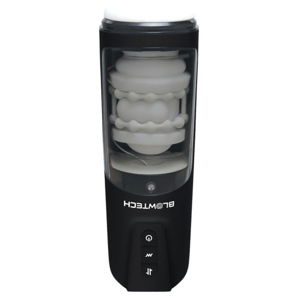 Dreamtoys Blowtech - wibrujący, ruchomy masturbator (czarny)