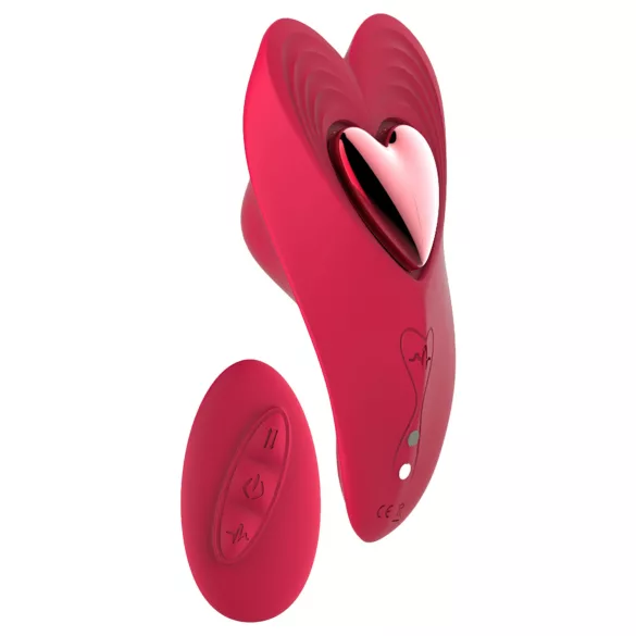 Dreamtoys Amour - zestaw z noszoną wibrującą bielizną (czerwony)
