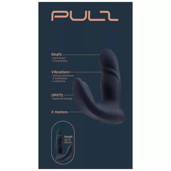 Dreamtoys Pulz - wbijający się wibrator analny z pilotem (niebieski)