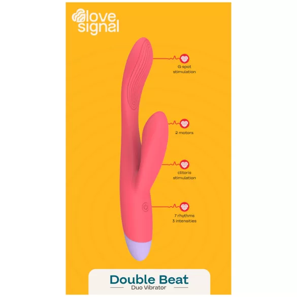 Dreamtoys Love Signal - wibrator do punktu G i łechtaczki - czerwony