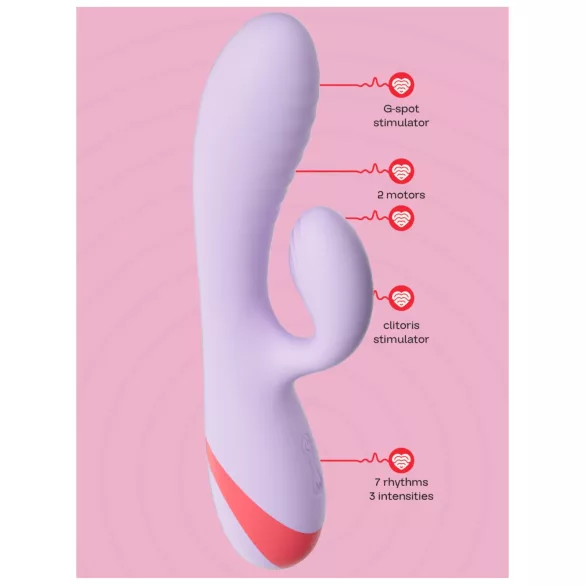 Dreamtoys Love Signal - wibrator z uchwytem na łechtaczkę (fioletowy)
