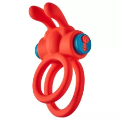   Dreamtoys Love Signal - wibrujący pierścień na penisa (czerwony)