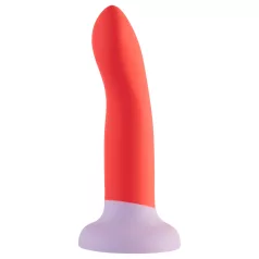   Dreamtoys Love Signal - dwukolorowe silikonowe dildo średnie (czerwone)