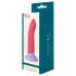 Dreamtoys Love Signal - dwukolorowe silikonowe dildo średnie (czerwone)
