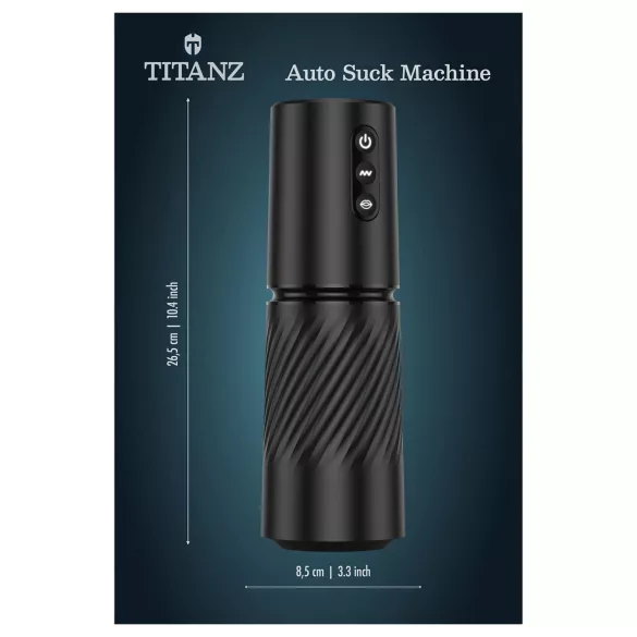Titanz Auto Suck - automatyczny masturbator (czarny)