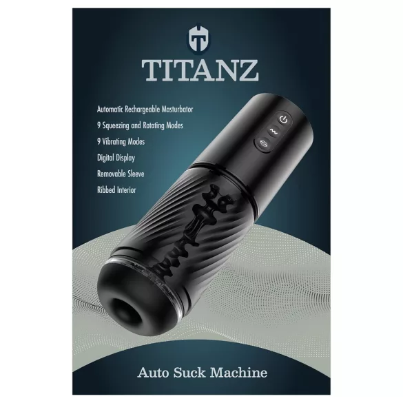 Titanz Auto Suck - automatyczny masturbator (czarny)