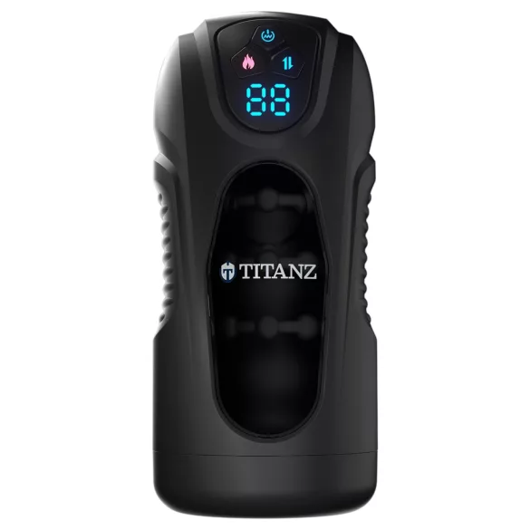 Titanz Ultimate Heat & Thrusting - automatyczny masturbator (czarny)