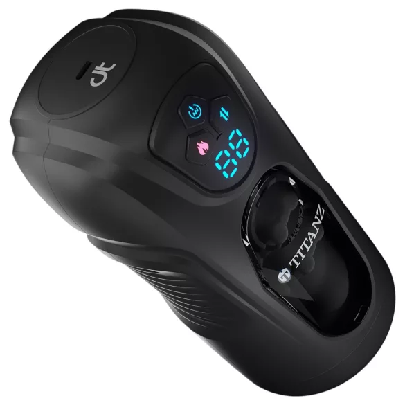 Titanz Ultimate Heat & Thrusting - automatyczny masturbator (czarny)