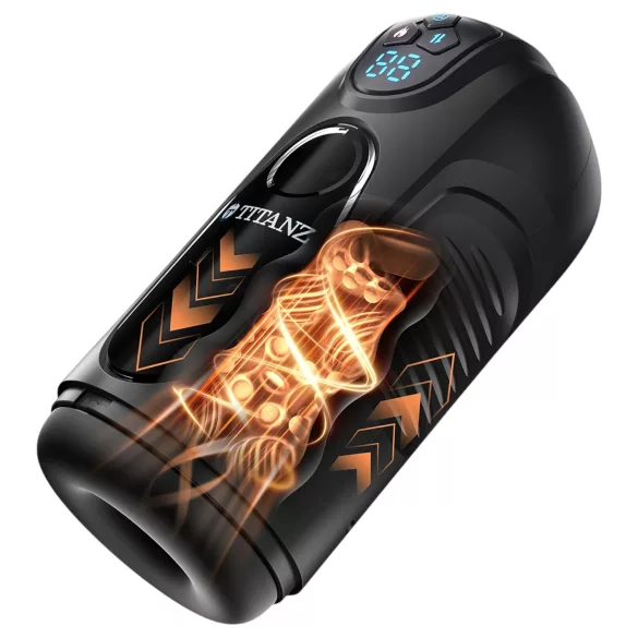 Titanz Ultimate Heat & Thrusting - automatyczny masturbator (czarny)