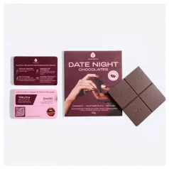   The Oh Collective Date Night - gorzka czekolada z makiem i truskawkami dla par (50 g)