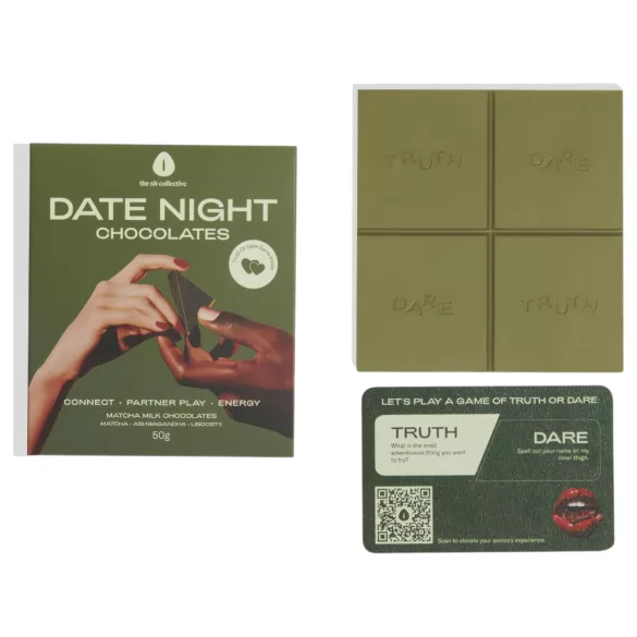 The Oh Collective Date Night Matcha - czekolada matcha z truskawkami dla par (50 g)