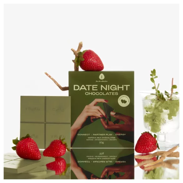 The Oh Collective Date Night Matcha - czekolada matcha z truskawkami dla par (50 g)