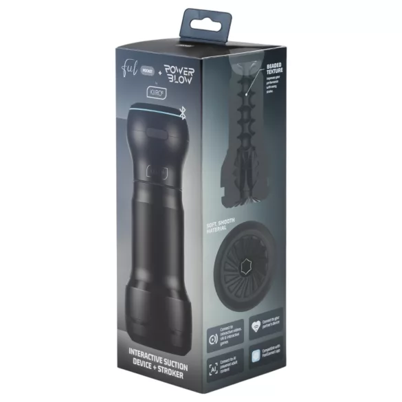Kiiroo PowerBlow + Feel Pocket masturbator kieszonkowy (czarny)