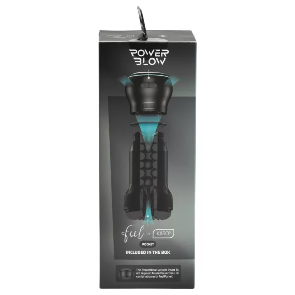 Kiiroo PowerBlow + Feel Pocket masturbator kieszonkowy (czarny)