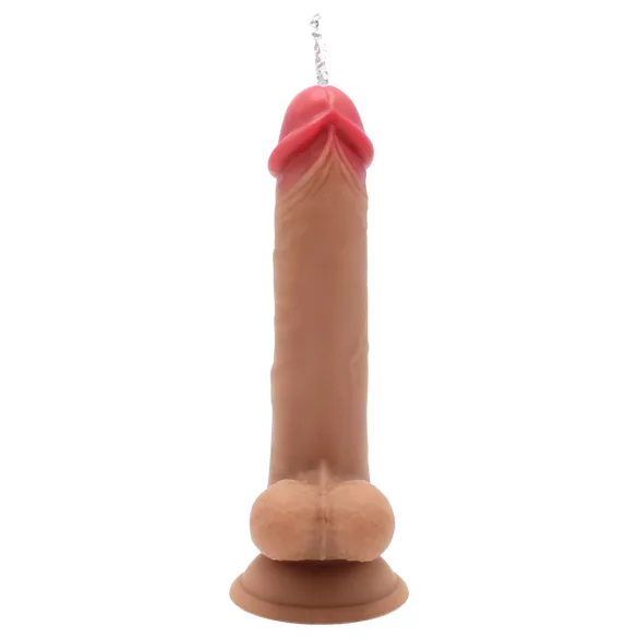 Kiotos Cox Power - wibrujący strzelający dildo z pilotem (naturalny)