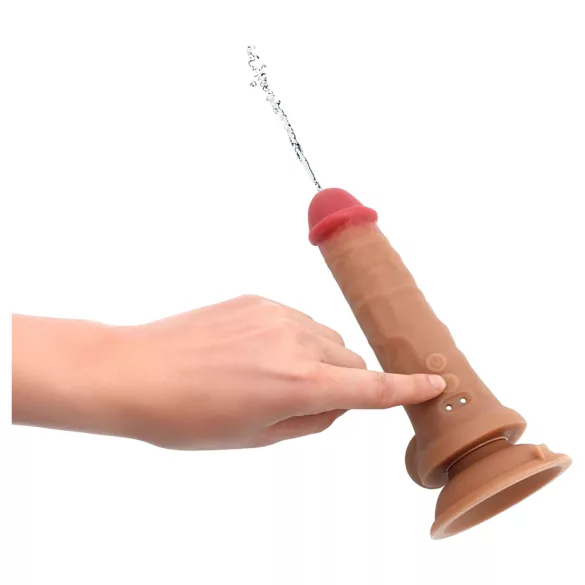 Kiotos Cox Power - wibrujący strzelający dildo z pilotem (naturalny)