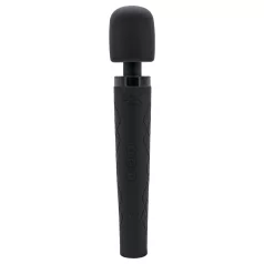 Pixey Deluxe Black Velvet - wibrator typu wand L (czarny)