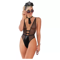   Zôf Police Desire - kostium policjantki z przezroczystym body (czarny)