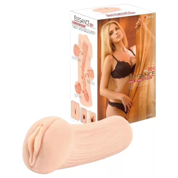 Kokos Elegance 01 - masturbator wagina realistyczna - silikon - kolor naturalny