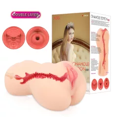   Kokos Onahole 001 XL - realistyczna sztuczna pochwa masturbator (kolor cielisty)