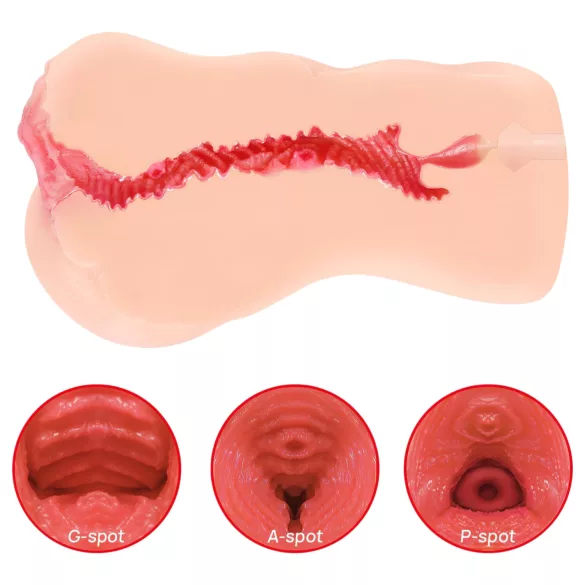 Kokos Onahole 001 XL - realistyczna sztuczna pochwa masturbator (kolor cielisty)