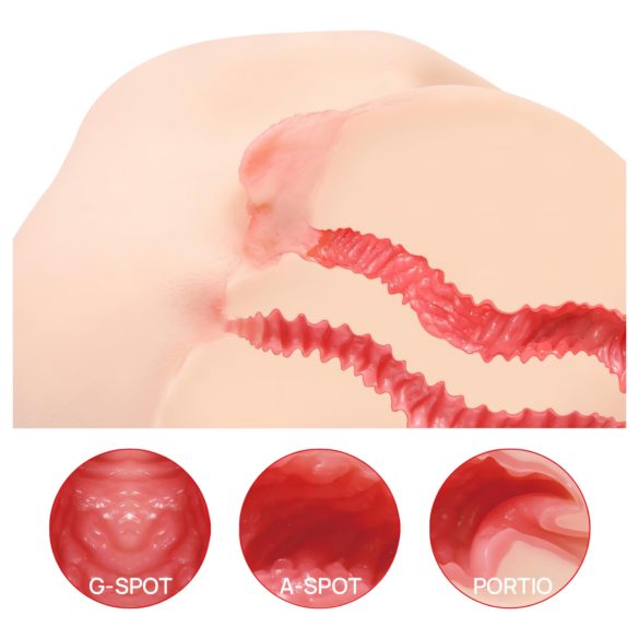 Kokos Vanilla 004 - realistyczny masturbator tors - skóra naturalna