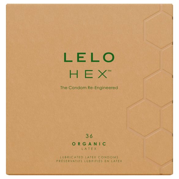 LELO Hex Organic - prezerwatywy zwiększające potencję - 36 sztuk
