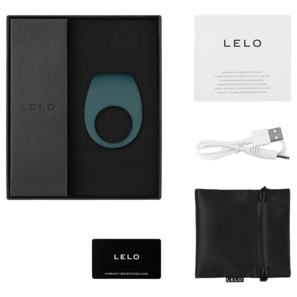 LELO Tor 2 - pierścień wibrujący na penisa - akumulatorowy - zielony