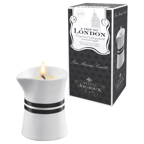 Petits Joujoux London - świeca do masażu - rabarbar bursztyn - 120ml
