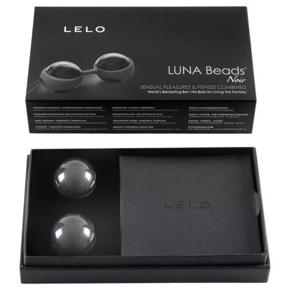 LELO Luna Noir - kulki gejszy - wymienne kulki - czarne