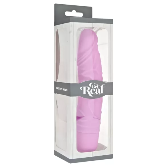 Classic Get Real - wibrator realistyczny - silikonowy - różowy