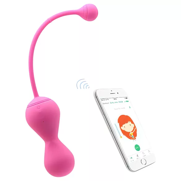 Magic Motion Kegel Master - kulki gejszy z wibracją sterowane aplikacją (różowe)