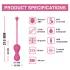 Magic Motion Kegel Master - kulki gejszy z wibracją sterowane aplikacją (różowe)